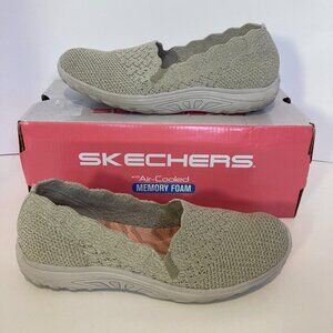 Skechers Womens Seager Stat Tan Slip On Casual Knit Walking Shoes Size US 7
